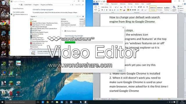 How to change your search engine on Windows 10 from Bing to Google Chrome смотреть онлайн