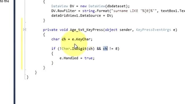 C# Tutorial 57 TextBox which accepts only numbers in C# смотреть онлайн