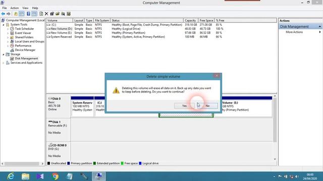 How to merge the partition in Windows 7,8,8 1,10, Disk ko merge kaise kre? смотреть онлайн