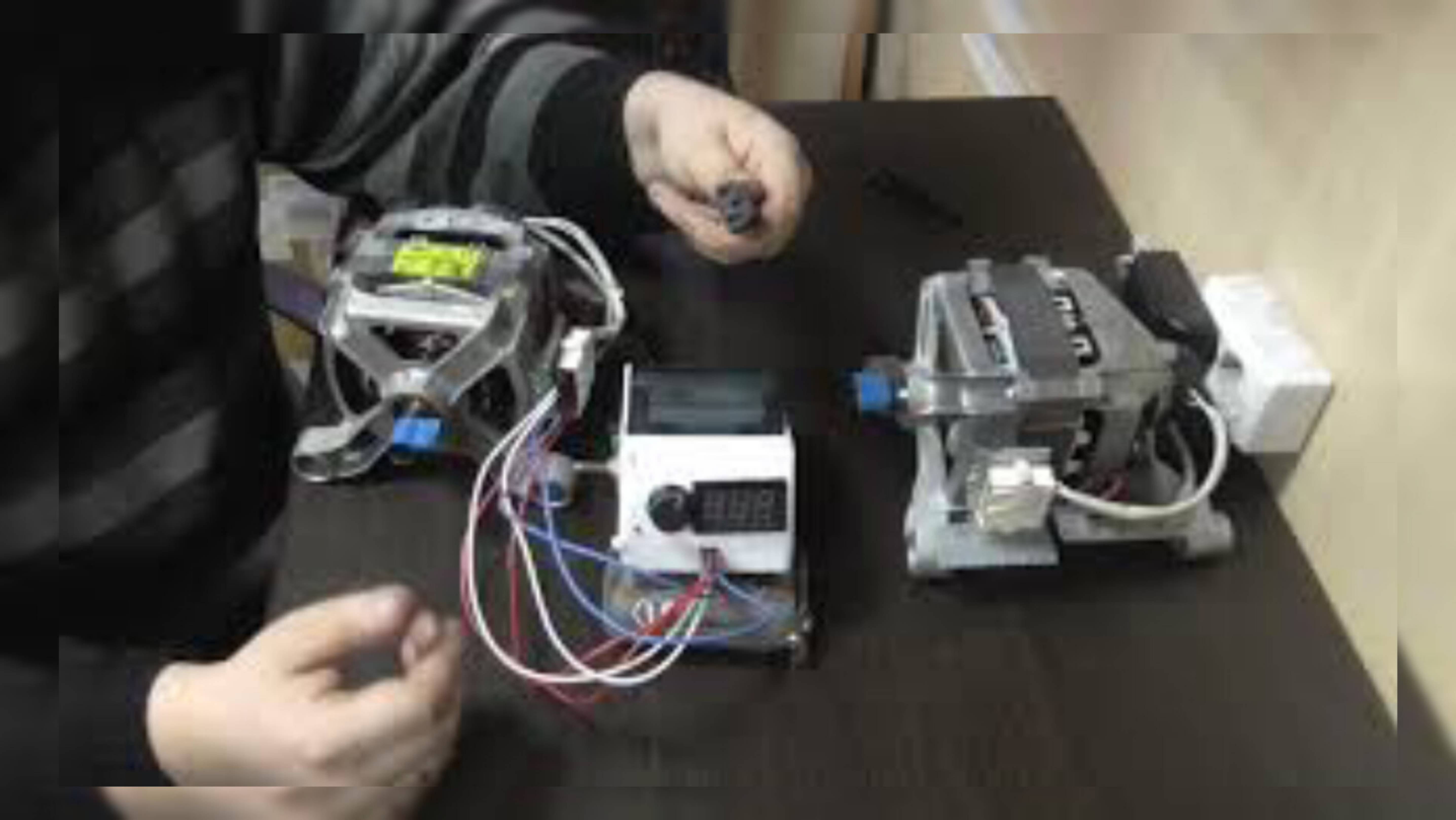 Устройство для проверки двигателей (моторов) стиральных машин на малых оборотах смотреть онлайн