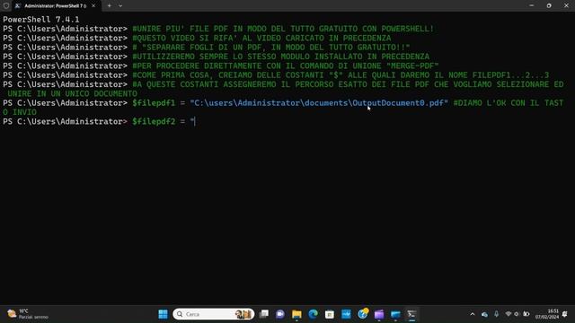 Unire più file pdf con powershell in modo GRATUITO смотреть онлайн