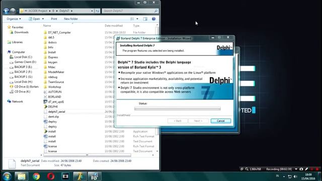 Tutorial Install Delphi 7 - XCODE Project смотреть онлайн