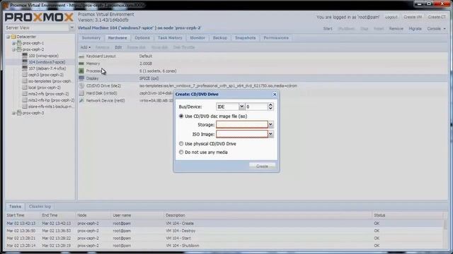 Install Windows 7 on Proxmox смотреть онлайн
