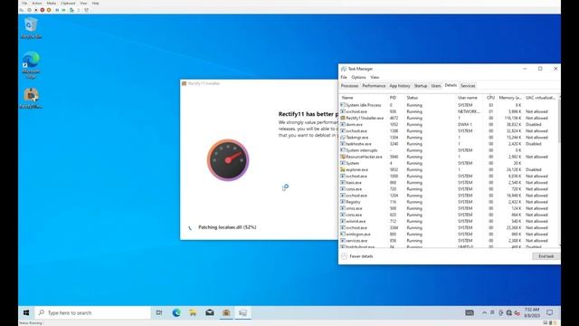Rectify11 V3 RC on Windows 10 22H2 June2023 смотреть онлайн