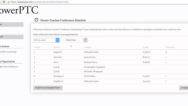 PowerPTC - Parent Scheduling смотреть онлайн