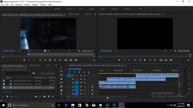 Adobe Premiere Pro CC - 8 - How to Use Overwrite Command in Premiere Pro смотреть онлайн
