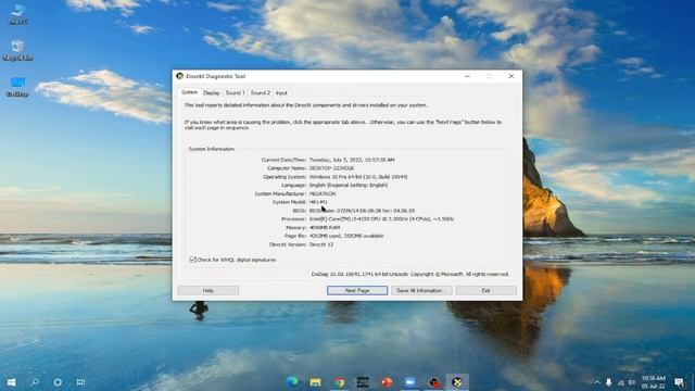How to display system info using DirectX Diagnostic Tool on Windows 7/8/8.1/10 смотреть онлайн