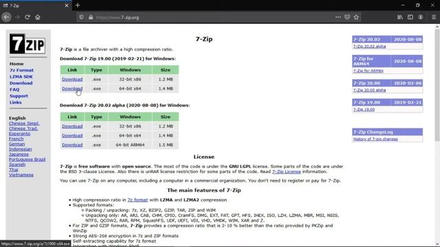 COMO INSTALAR 7ZIP 2020 EN WINDOWS смотреть онлайн