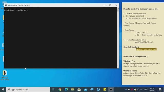 Tricks - Set Time Limites For Windows Users - Force Sign Out. смотреть онлайн