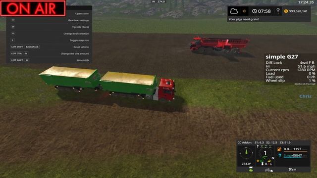 FARM SIM 17 CHRONICLES "HANGING WITH THE PIGS" LIVE STREAM смотреть онлайн