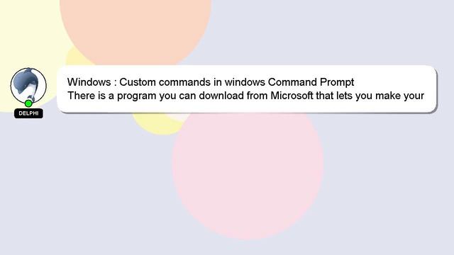 Windows : Custom commands in windows Command Prompt смотреть онлайн