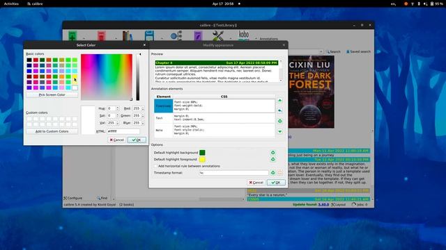 Calibre annotations color picker смотреть онлайн