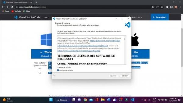 Download Visual Studio Code in Windows 11