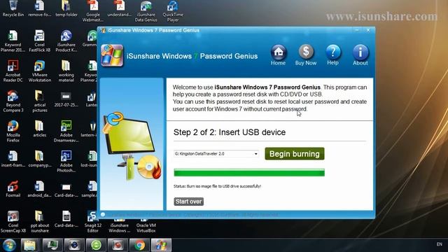 Unlock Windows 7 laptop with the password reset disk смотреть онлайн