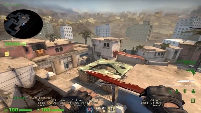 (64 Tick) Mirage Market Window Smoke (T Side) (Jump Throw) смотреть онлайн