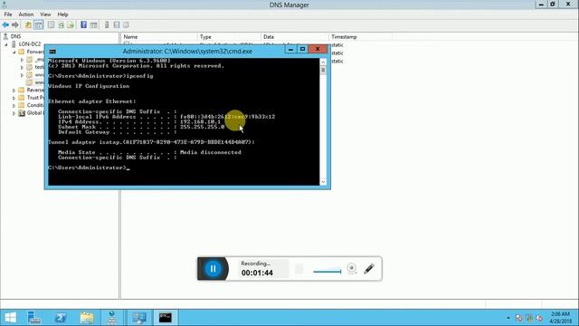 Configure a Secondary DNS Server in Windows server 2012 R2 смотреть онлайн