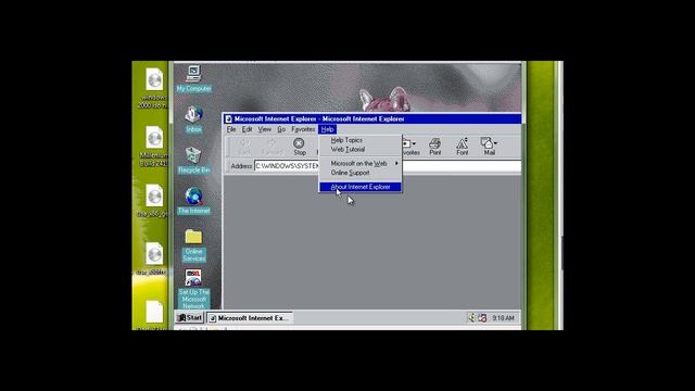 Windows 95 Version B in Virtual PC 2007 смотреть онлайн