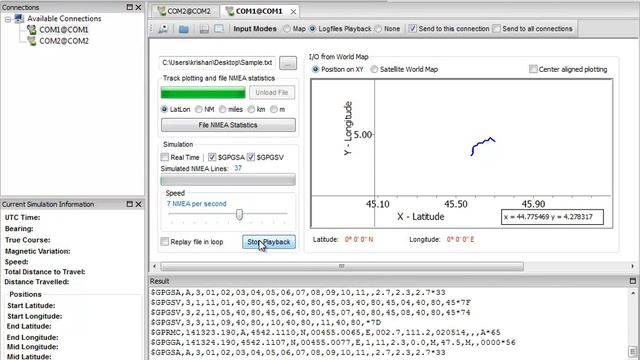 GPS Simulation 3.0.0.124 by Log Files Playback Input Mode смотреть онлайн