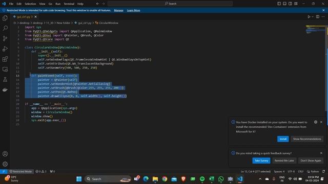 Circular Window with PyQt5 смотреть онлайн