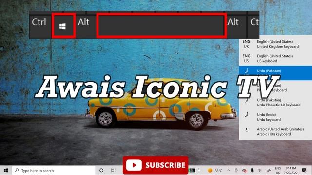 How to change Keyboard Layout with a Keyboard Shortcut Keys in windows l Urdu l Hindi смотреть онлайн