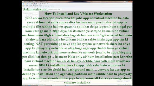 How To Install and Use VMware Workstation Install In Windows Server 2008 смотреть онлайн