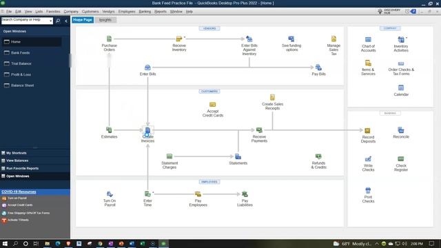 Bank Feeds Matching Receive Payment Form 445 QuickBooks Pro Plus Desktop 2022 смотреть онлайн