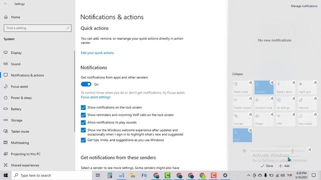 How to Add, Remove or Customize Quick Actions in Windows 10 смотреть онлайн