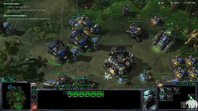 Прохождение Starcraft 2 Wings of Liberty Эксперт. Задание 15 "Зов джунглей" смотреть онлайн