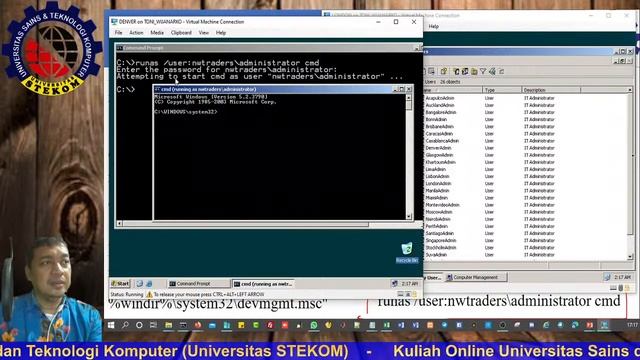 Praktik Belajar Login Windows, Administrative Tools, Organization Unit, Online Kuliah kelas pegawai смотреть онлайн