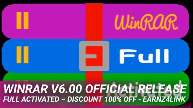 WinRAR v6.00 Official Release Full Activated – Discount 100% OFF - earnz4link смотреть онлайн