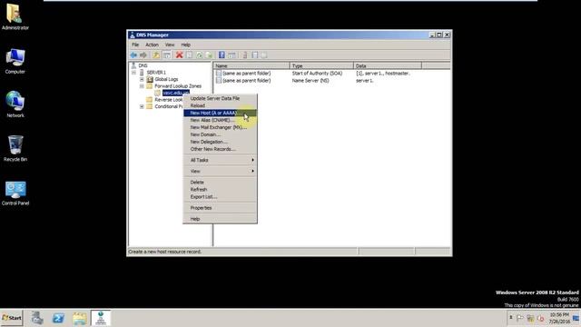 DNS Server trên HĐH Window 2008 R2 смотреть онлайн