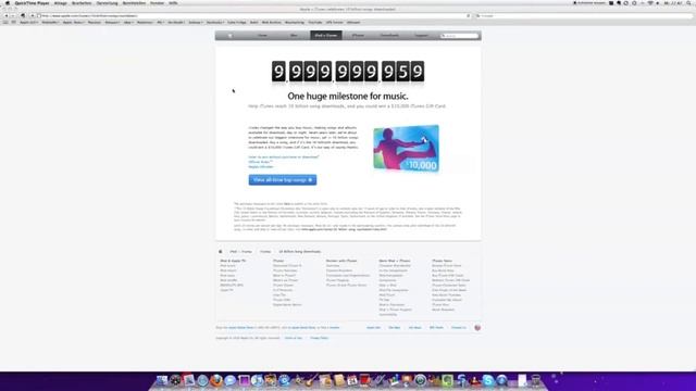 Apple iTunes Store hits 10 Billion Downloads and Happy Birthday Steve Jobs смотреть онлайн