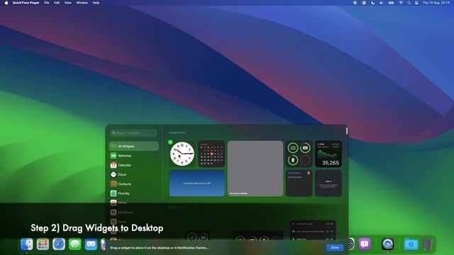 How to Add Widgets to the Desktop on macOS Sonoma смотреть онлайн
