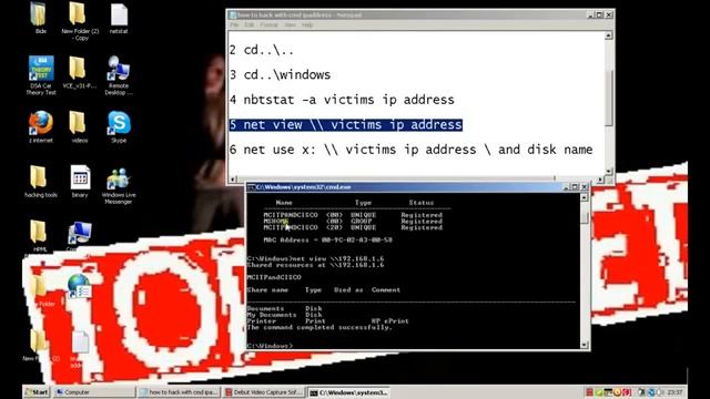 How to hack PC using CMD and IP address смотреть онлайн