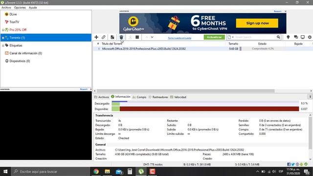 Instalar Office 2019 - 1 Mayo 2020 смотреть онлайн