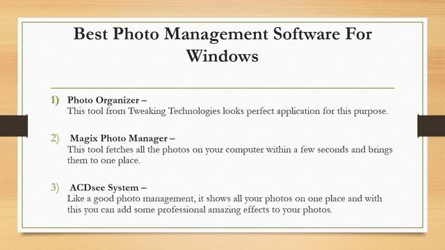 Photo Management Software For Windows смотреть онлайн