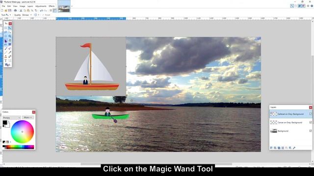 Paint.Net Background Removal Tutorial, using the Magic Wand Tool. Includes English Sub-Titles смотреть онлайн