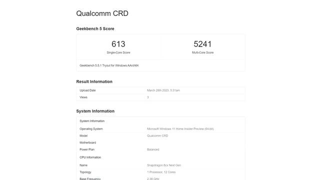 Snapdragon 8cx Gen 4 SoC Geekbench Scores Crop Up, Likely an Engineering Sample смотреть онлайн