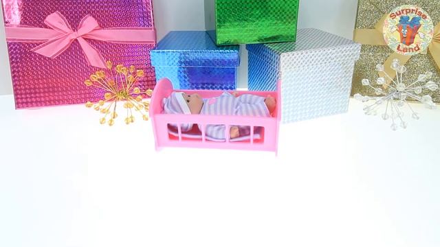 Lots to Love Babies! Mini Babies Playset! Cutest Baby Doll Tub Bath and Crib Play Set! смотреть онлайн