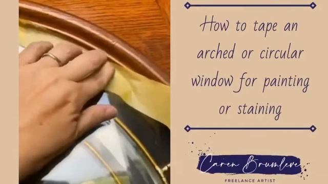 How to properly tape off an arched or circular window before painting смотреть онлайн