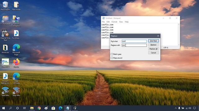 How to Replace Text in Notepad on Windows 10 смотреть онлайн