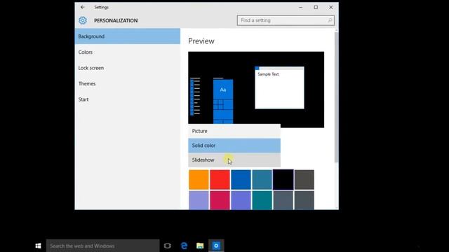 How to Change desktop background Wallpaper in Windows 10 смотреть онлайн