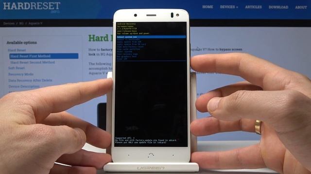 How to Wipe Cache Partiton in BQ Aquaris V смотреть онлайн