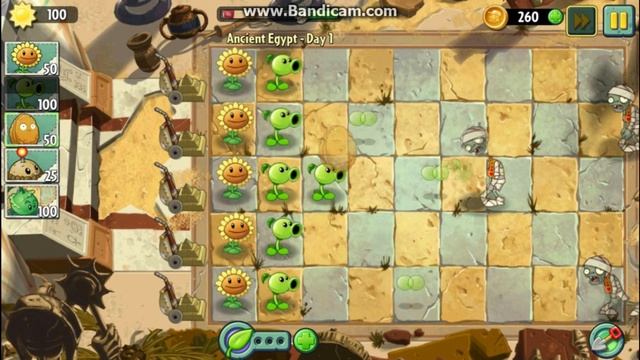 Прохождение [PLANTSvsZOMBIES 2](Ancient Egypt) #1 - Начало+ссылка на BlueStacks 2 смотреть онлайн