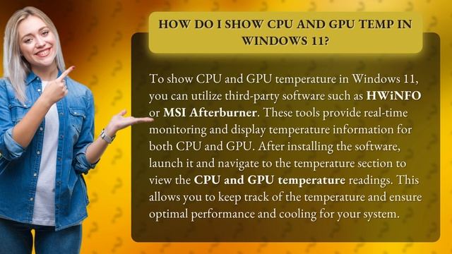 How do I show CPU and GPU temp in Windows 11? смотреть онлайн