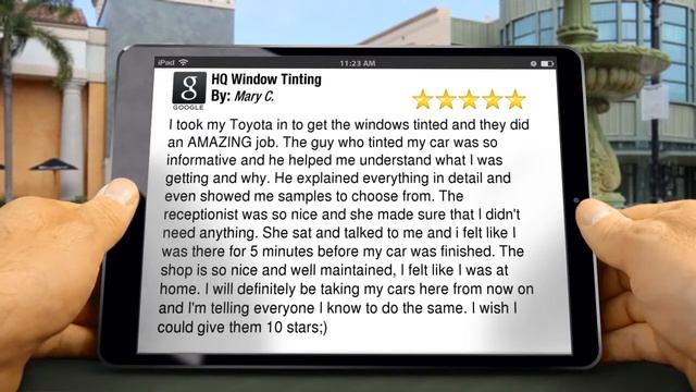 HQ Window Tinting Sacramento Great 5 Star Review by Mary C. смотреть онлайн