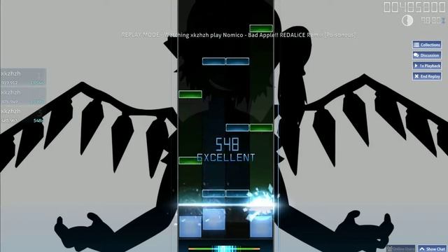 Osu! Mania! | Nomico - Bad Apple!! REDALiCE Remix [Poisonous] смотреть онлайн