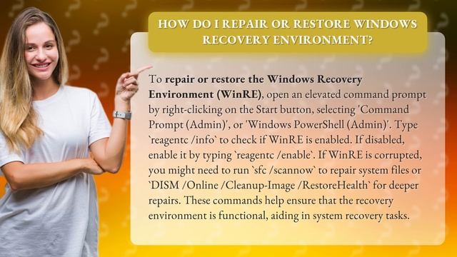 How do I repair or restore Windows recovery environment? смотреть онлайн