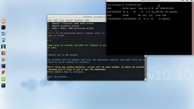 Cracking a WPA Handshake with Airgeddon смотреть онлайн