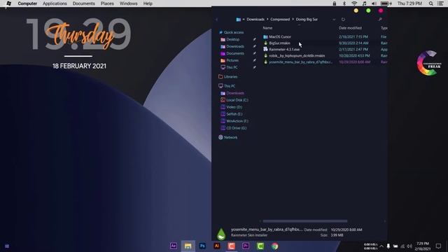 Make Desktop Look Better ft. MacOS Big SUR. Windows 10 Theme & Customizations. смотреть онлайн